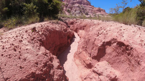 Rivière asséchée dans Cirque rouge